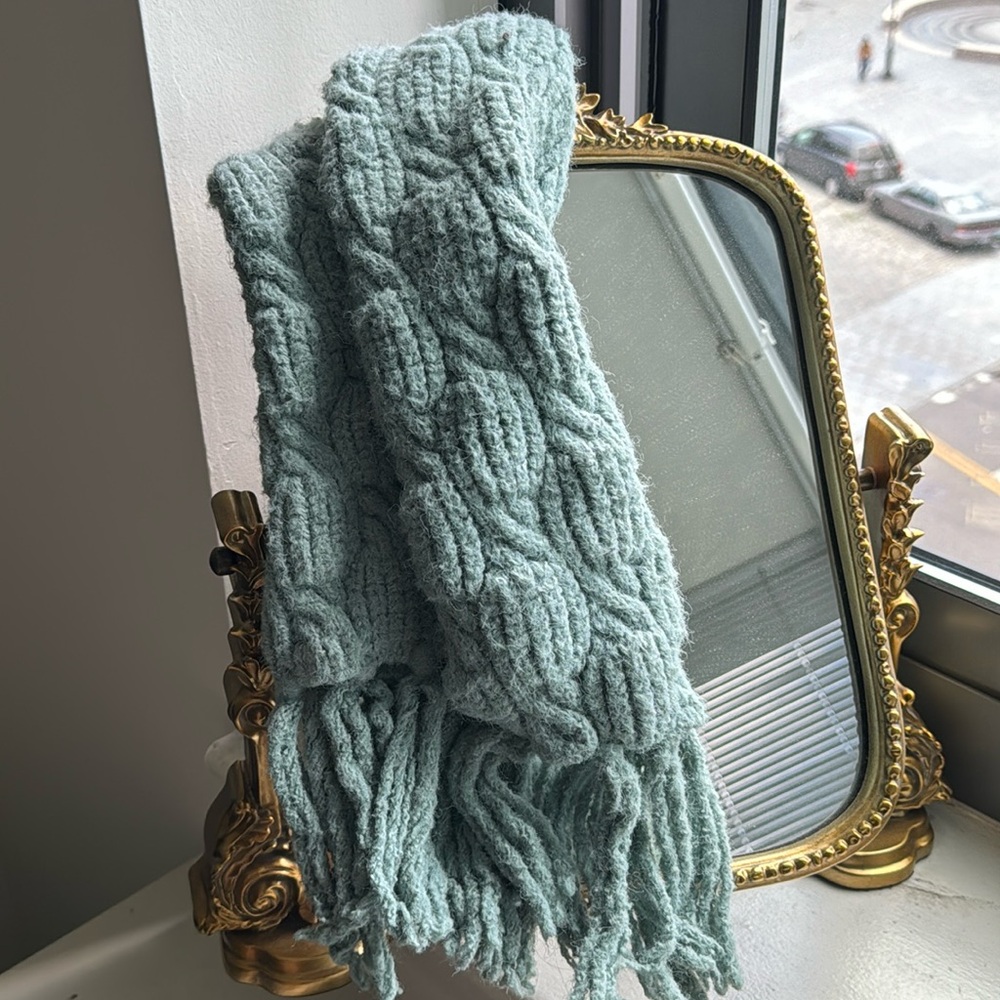 Turquoise scarf